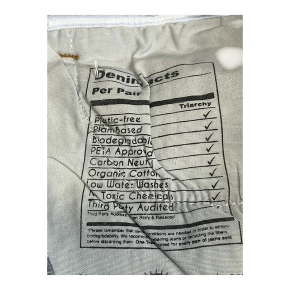 Triarchy Women's Jeans Mr. Onassis High Ris Wide Leg Size 30 Blue MSRP $298 - Picture 3 of 13